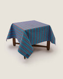 Kasturi Square Table Cloth - Chairs Blue