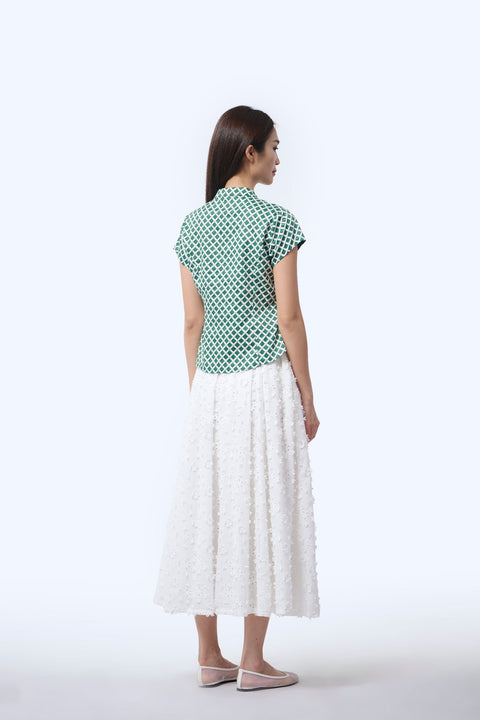 Chinese Top - Love Lace II Green