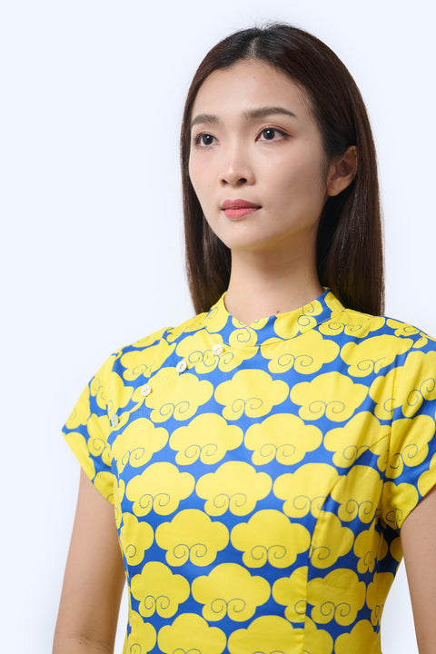 Chinese Top - Cloud 9 Yellow