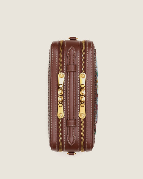Box Bag (Leather) - Mandi Bunga Chocolate