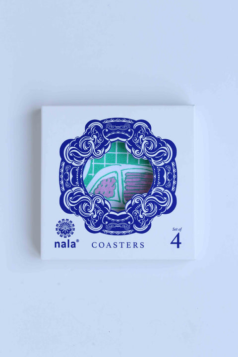 Coaster - Roti Tissue & Willow Wishes (set of 4)