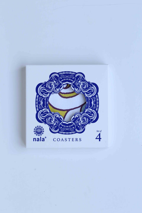 Coaster -Breadfruit & Purple Rain (set of 4)