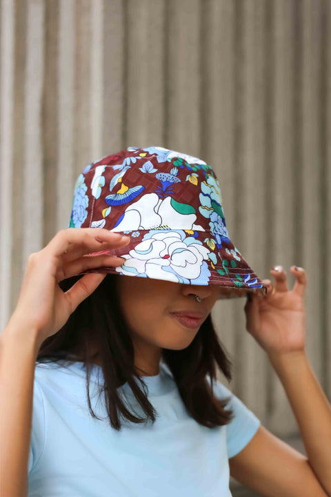 Bucket Hat - Mandi Bunga Chocolate