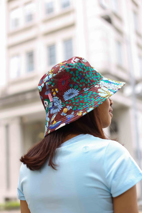 Bucket Hat - Mandi Bunga Chocolate