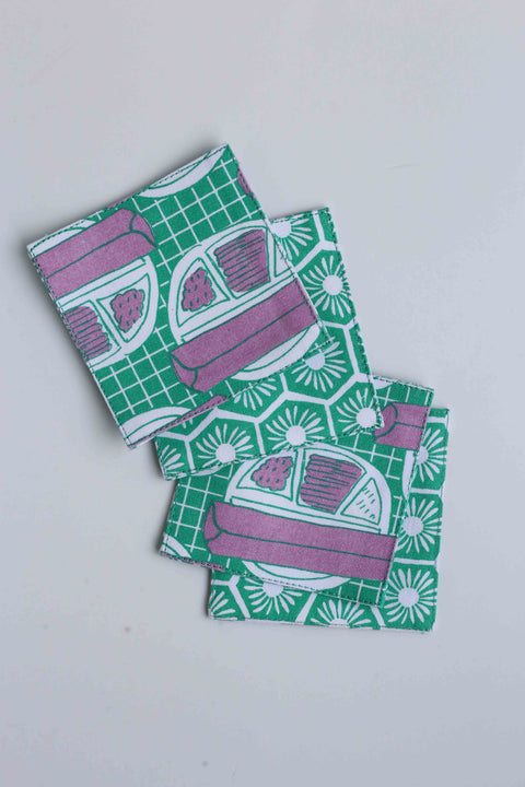 Coaster - Roti Tissue & Willow Wishes (set of 4)