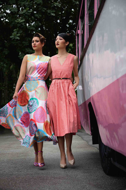 Retro Ladies Dress - Kuih Bom Fiesta