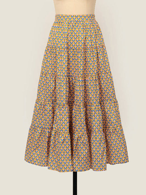 Frill Thrill Skirt - Love Lattice Buttercup