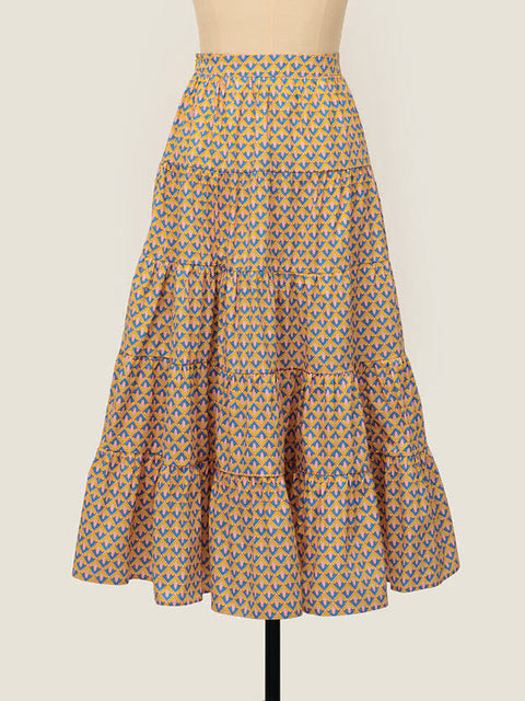 Frill Thrill Skirt - Love Lattice Buttercup