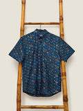 Men's Batik Shirt - Willow Wishes Blue