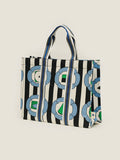 Kasturi Shopper Bag Large - My Kuih or The Highway Black & White