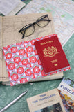 EVERGREEN Passport Holder - Willow Wishes Grenadine
