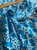 Fabric - Crepe Ginger Diva Blue