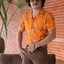 Men's Shirt - Wild Grass Orange