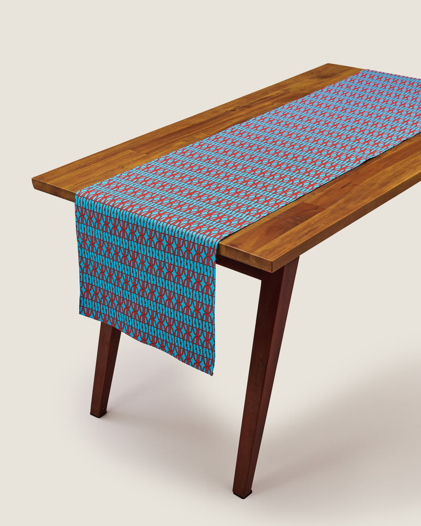 Kasturi Table Runner - Chairs Blue