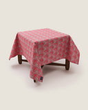Kasturi Square Table Cloth - Palm Pink