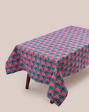 Kasturi Rectangular Table Cloth - Palm Blue