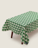 Kasturi Rectangular Table Cloth - Palm Green