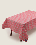 Kasturi Rectangular Table Cloth - Palm Pink
