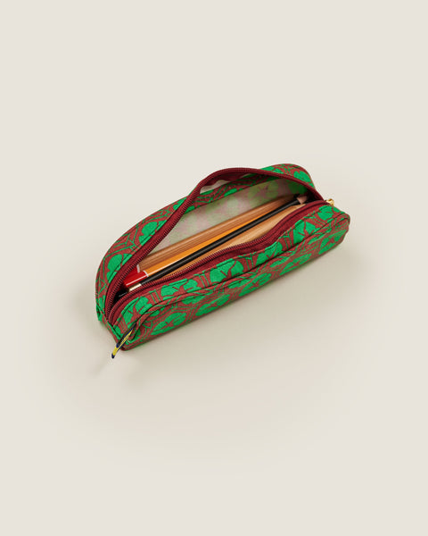 Evergreen Pencil Case - Gingko Emerald