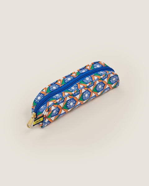 Evergreen Pencil Case - Willow Wishes Blue