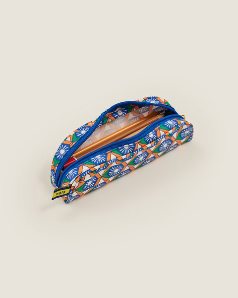 Evergreen Pencil Case - Willow Wishes Blue