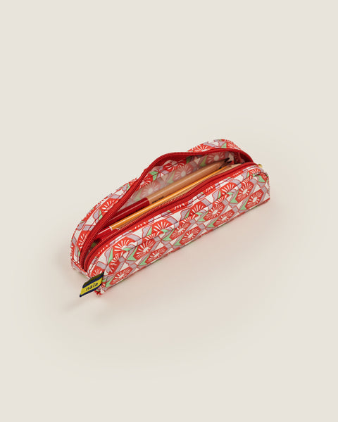 Evergreen Pencil Case - Willow Wishes Grenadine