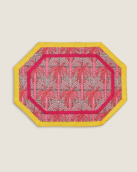 Kasturi Placemat-Palm Pink