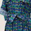 Original Long Shirt Dress - Bunga Raya Tiles Blue