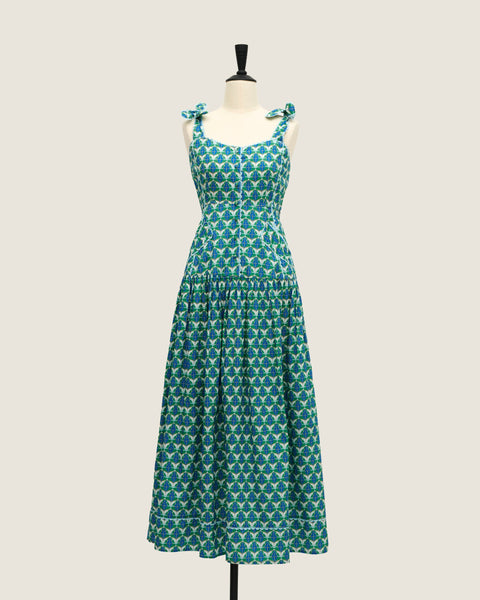 Farah's Bestest Dress - Diamond & Flower Blue