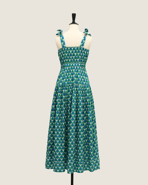 Farah's Bestest Dress - Diamond & Flower Blue