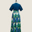 Maxi Skirt - Diamond & Flower Blue