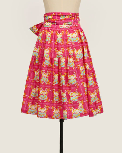 Happy Skirt - Bunga Raya Tiles Pink