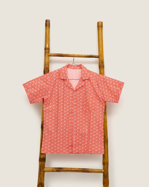 Men's Shirt - Willow Wishes Dandelion Red