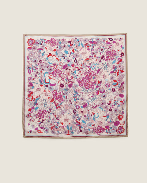 Silk Scarf Mandi Bunga - Purple Reign