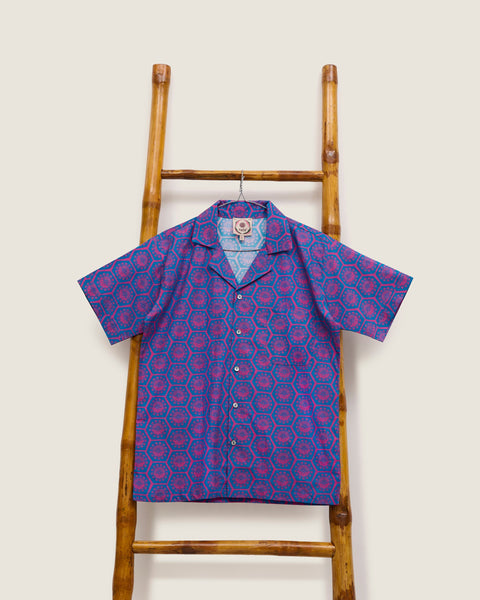 Men's Shirt - Willow Wishes Dandelion Blue