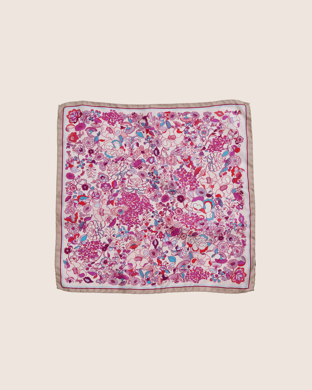 Silk Pocket Square Mandi Bunga - Purple Reign