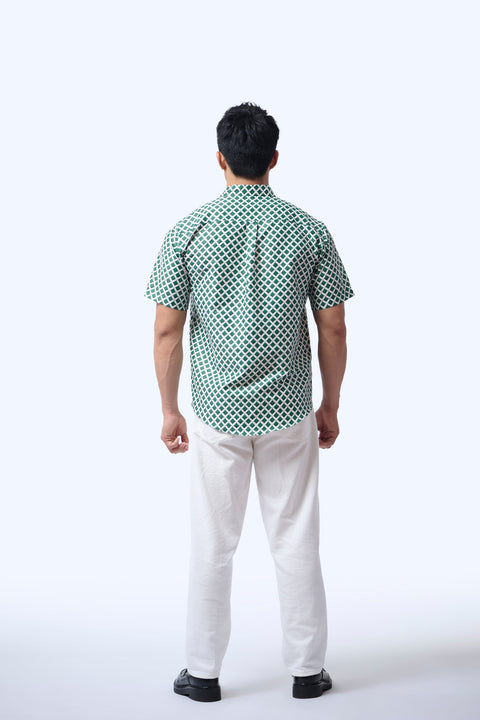 Men's Shirt S/S  - Love Lace II Green