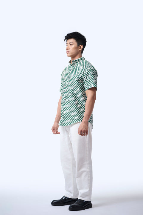 Men's Shirt S/S  - Love Lace II Green