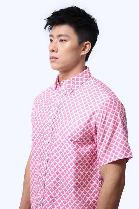 Men's Shirt S/S  - Love Lace II Pink