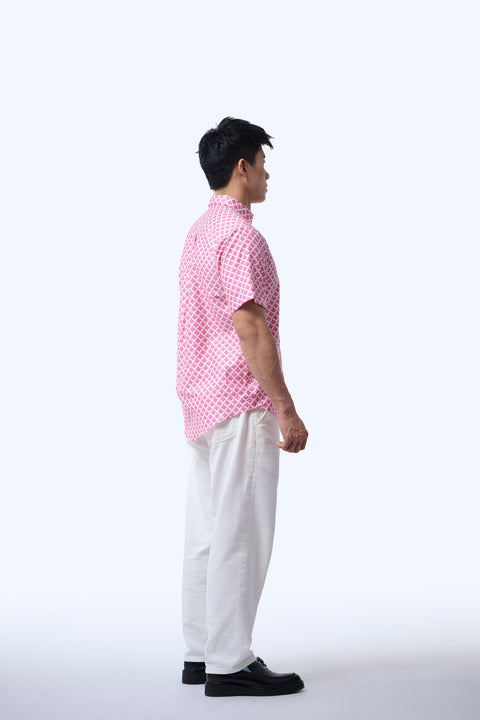 Men's Shirt S/S  - Love Lace II Pink