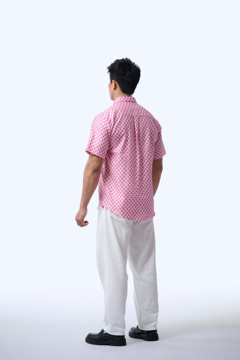 Men's Shirt S/S  - Love Lace II Pink