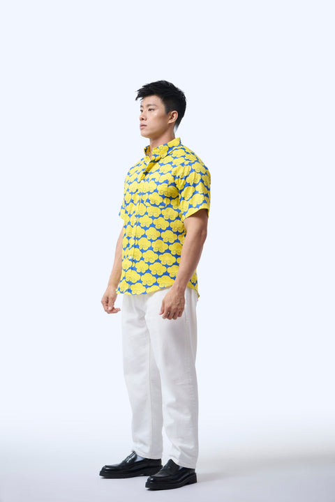 Men's Shirt S/S  - Cloud 9 Yellow