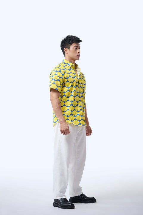 Men's Shirt S/S  - Cloud 9 Yellow