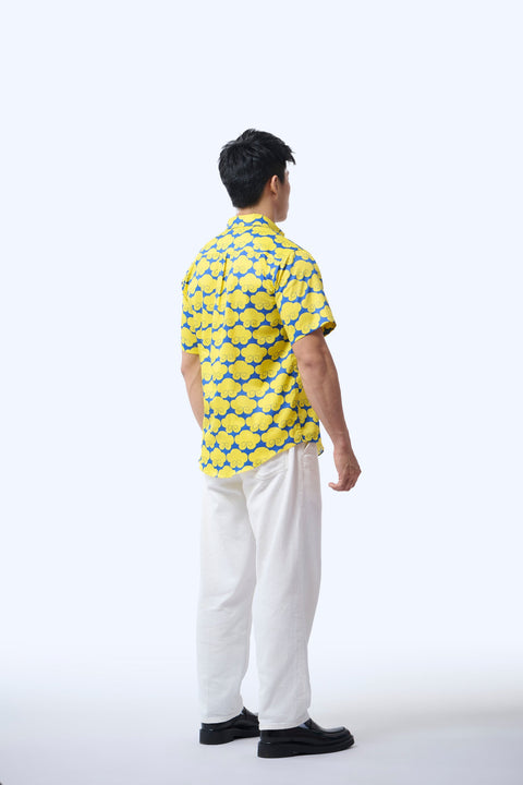 Men's Shirt S/S  - Cloud 9 Yellow