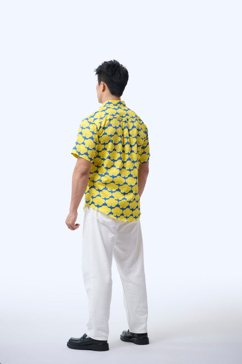 Men's Shirt S/S  - Cloud 9 Yellow