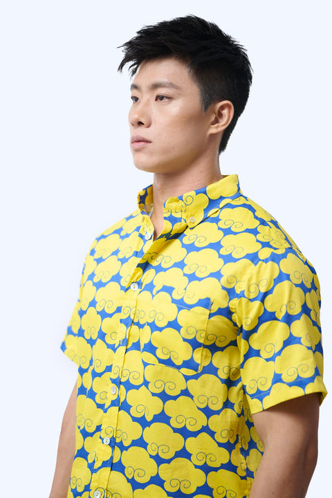 Men's Shirt S/S  - Cloud 9 Yellow