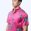 Men's Shirt S/S  - Ribbons Magenta