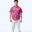 Men's Shirt S/S  - Ribbons Magenta