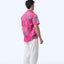 Men's Shirt S/S  - Ribbons Magenta