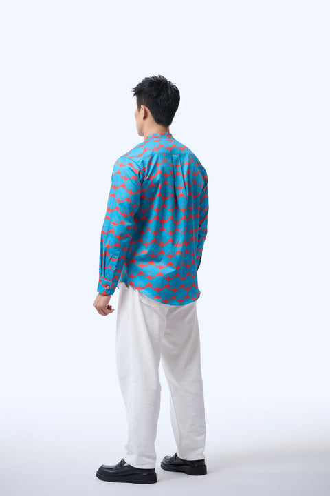 Men's Shirt L/S  - Cloud 9 Blue